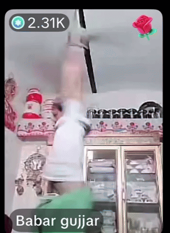 a screenshot of a video with babar gujjar written on the bottom