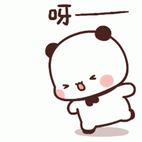 Bubu angrily swings a paw toward Dudu.