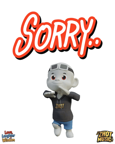 a cartoon character with a hoodie that says zhot on it