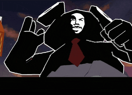 a video game screen says this guy is nuts i can t stand another minute with him