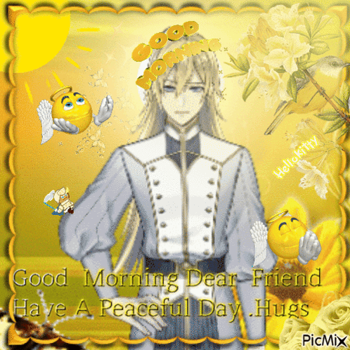 a greeting card that says good morning dear friend