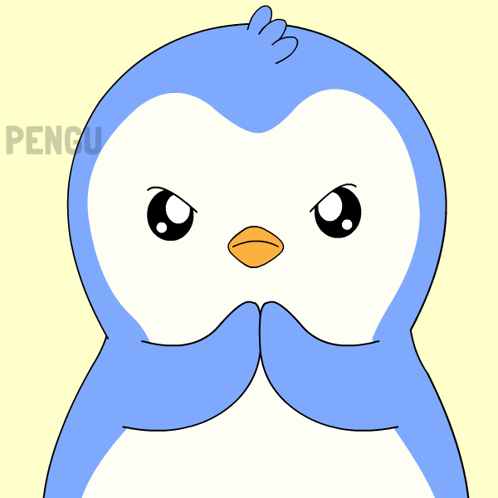 a penguin with the words come on fight me on it