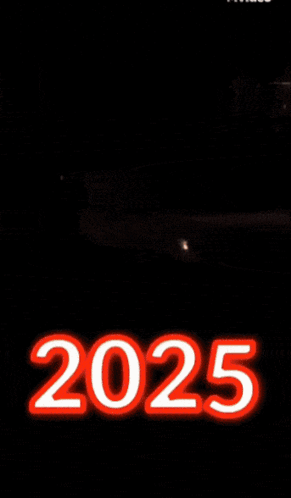 a picture of a fireworks display with the year 2025 on it