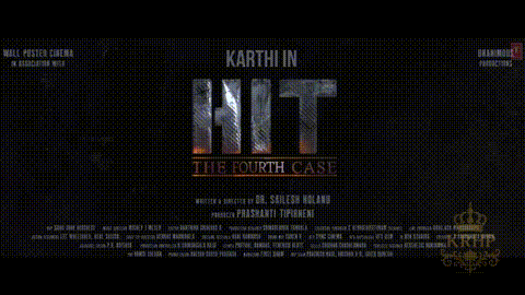 a movie poster for hit the fourth case by karthik