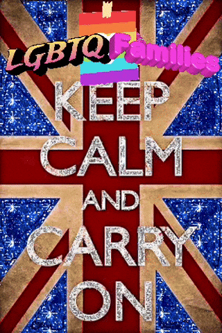 a poster that says keep calm and carry on on it