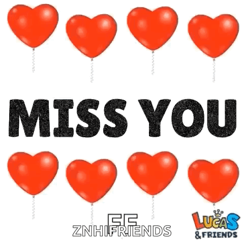 a collage of red hearts with the words miss you