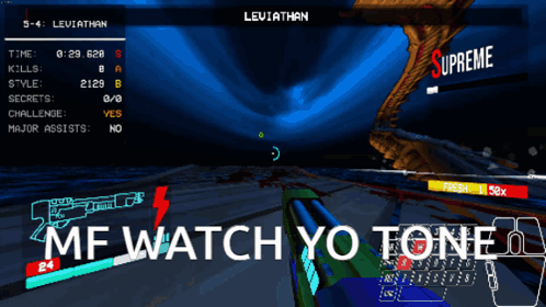 a video game called leviathan is being played