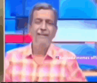 a blurry picture of a man in a plaid shirt with a caption that says lanada memes off