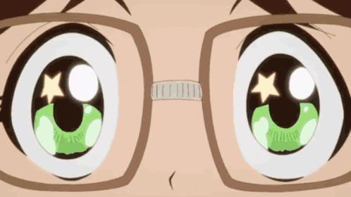 a close up of a person 's eyes with glasses and a hat