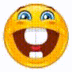 a smiley face with a big smile and a big mouth