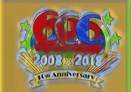 a 10th anniversary logo for ccc 2008 x 2018