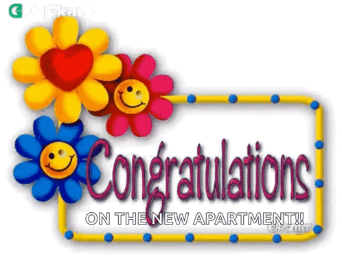 Colorful flowers frame ornate “Congratulations on the NEW ARRIVAL!!!” lettering.