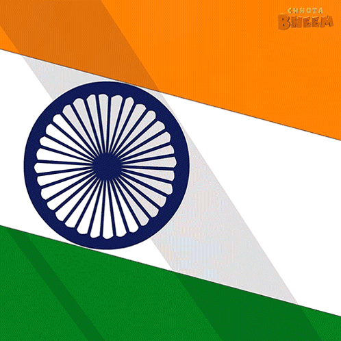 a graphic of an indian flag with the words choose bheem written below it