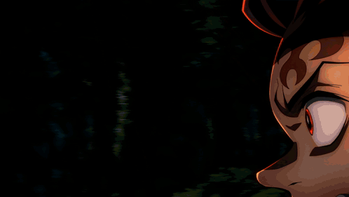 a close up of a cartoon character with a flower on his neck