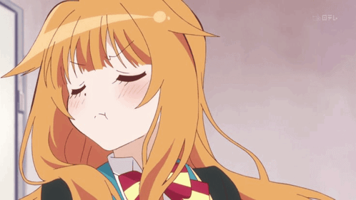 a cartoon girl says " it 's not like i wanted to play osui with you anyway n-baka "