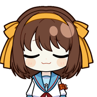 a cartoon of a girl with brown hair and a yellow headband