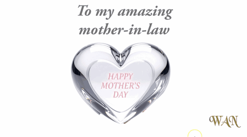 a happy mother 's day greeting card with a heart and roses