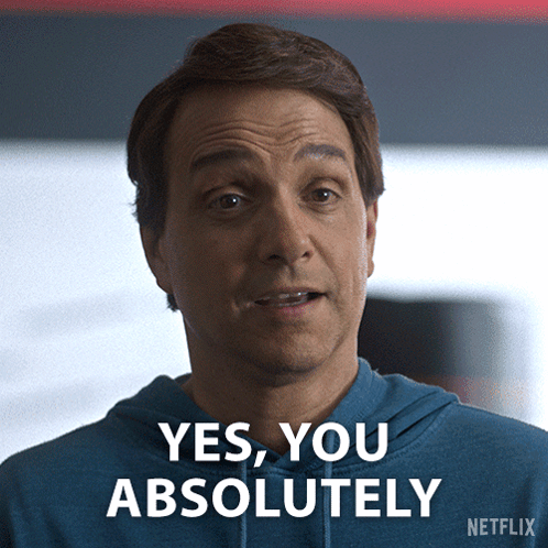 a man says yes you absolutely in a netflix advertisement