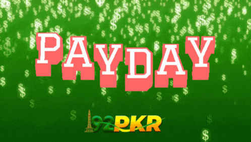 a green background with dollar signs and the word payday in red