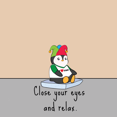 a penguin wearing a shirt that says i fish sits on a scale