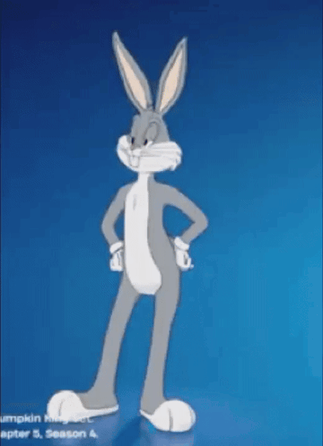 bugs bunny is standing with his hands on his hips