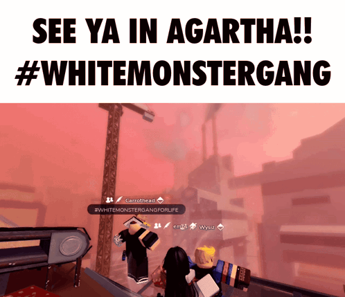 a poster that says " see ya in agatha " on it