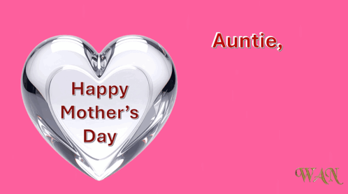auntie , thank you for your support and love ..