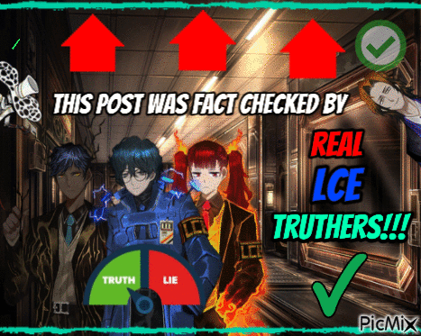 a poster that says " this post was fact checked by real lce truthers "