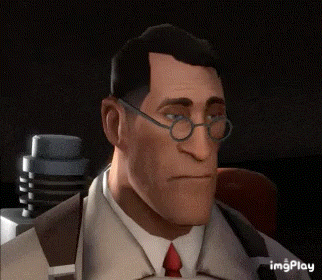 a cartoon man wearing glasses and a suit and tie is making a funny face .