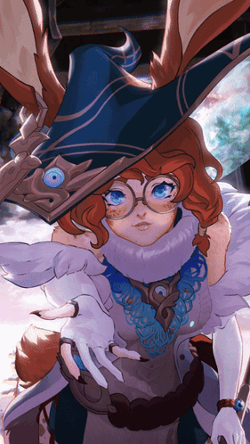 A narrow crop shows Aurora in blue fantasy clothing with round glasses.