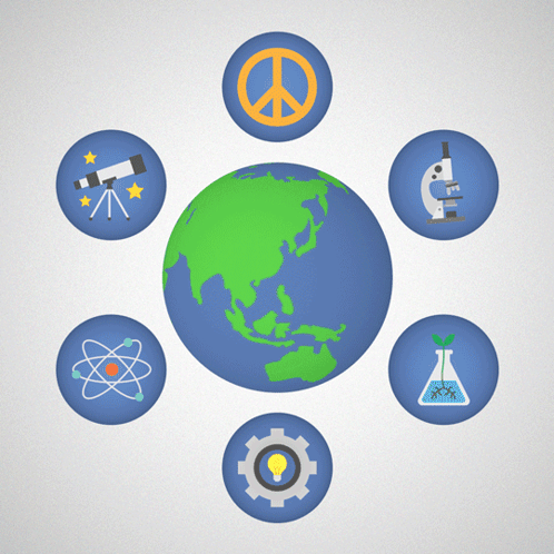 a sign that says world science day for peace and development on it
