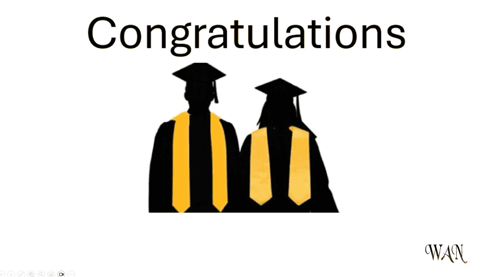congratulations class of 2026 with a picture of graduates