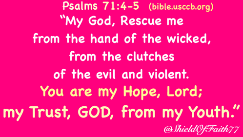 a pink background with the words you are my hope lord written on it