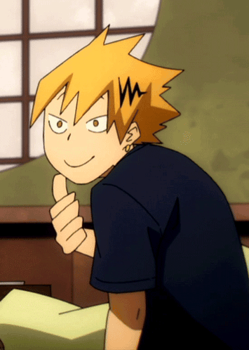 a cartoon character giving a thumbs up sign