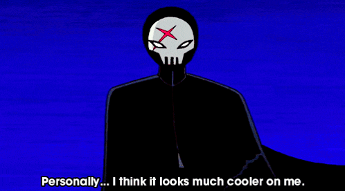 a cartoon character is saying personally i think it looks much cooler on me