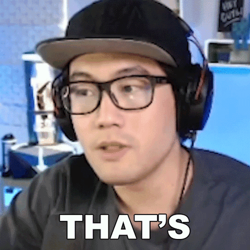 a man wearing glasses and headphones says that 's on his face