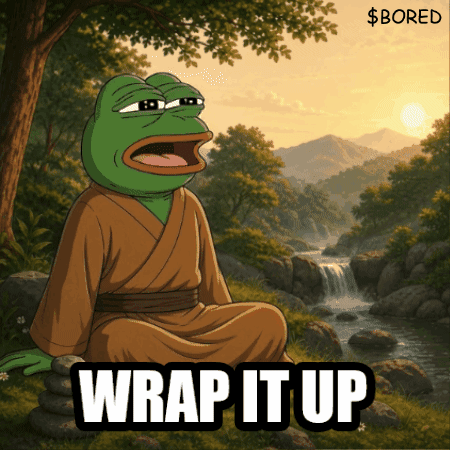 a frog in a kimono sits in front of a waterfall with the words wrap it up above him