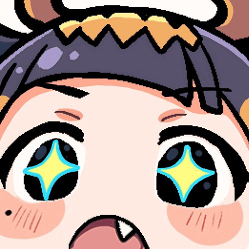 a close up of a person 's face with a star in the eyes