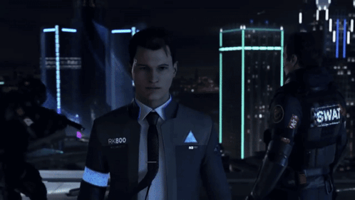 a man in a suit and tie stands in front of a screen which says mission failed