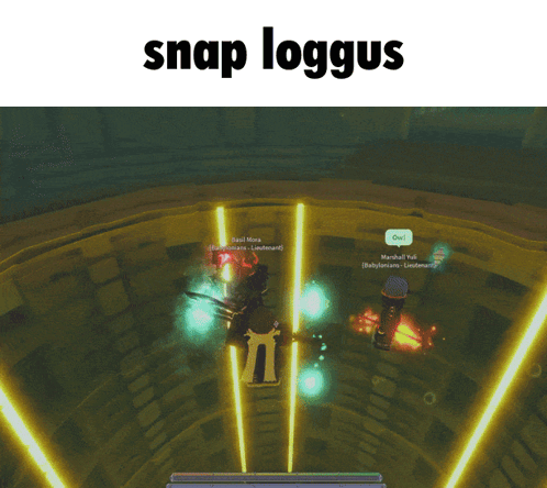 a screenshot of a video game with snap loggus written on the top