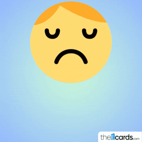 a sad face with a tear coming out of it and the words i 'm sad
