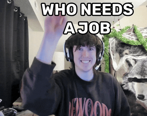 a man wearing headphones and a shirt that says newwood on it