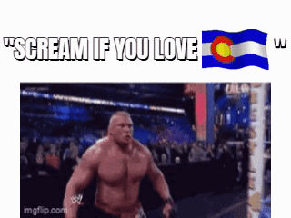 a picture of a man with the words " scream if you love "