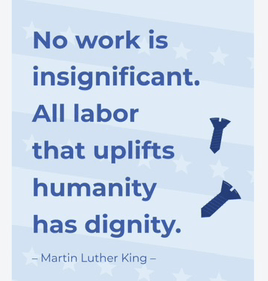 a poster with a quote by martin luther king