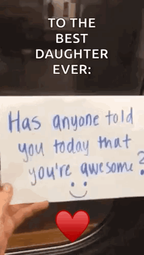A handwritten “you’re awesome” card appears with a red heart.