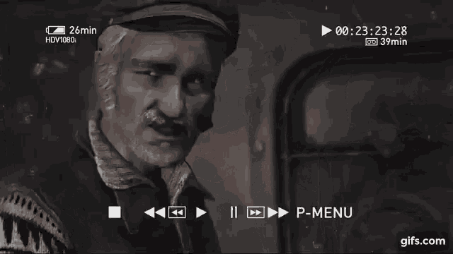 a video of a man with a beard is being played at 26 minutes