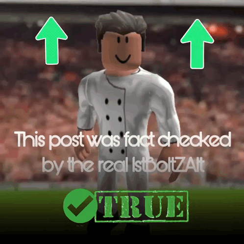 a poster that says this post was fact checked by the real istboltzalt