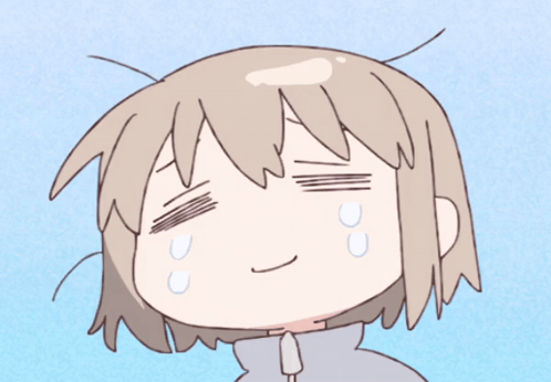 a cartoon of a girl with tears running down her face