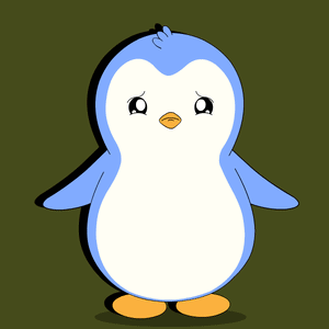a cartoon of a penguin with an angry look on its face