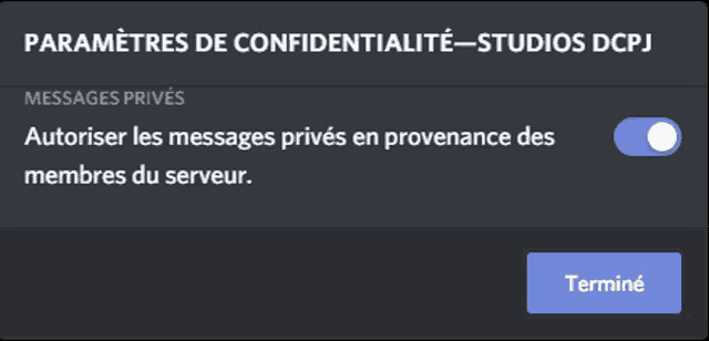 Paramètres De Confidentialité Studios Dcpj GIF